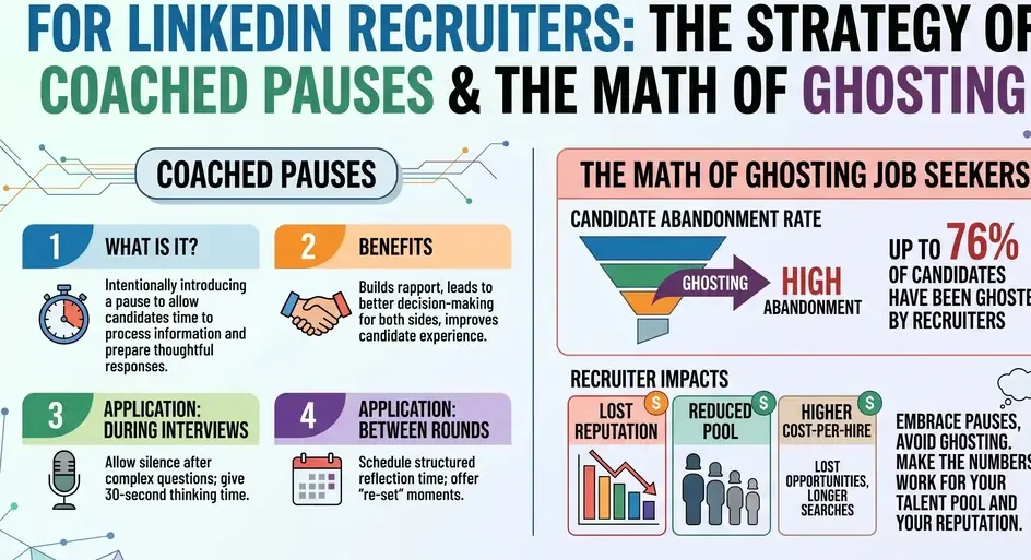 LinkedIn Recruiters, “Coached Pauses,” and the Math of Ghosting Job Seekers